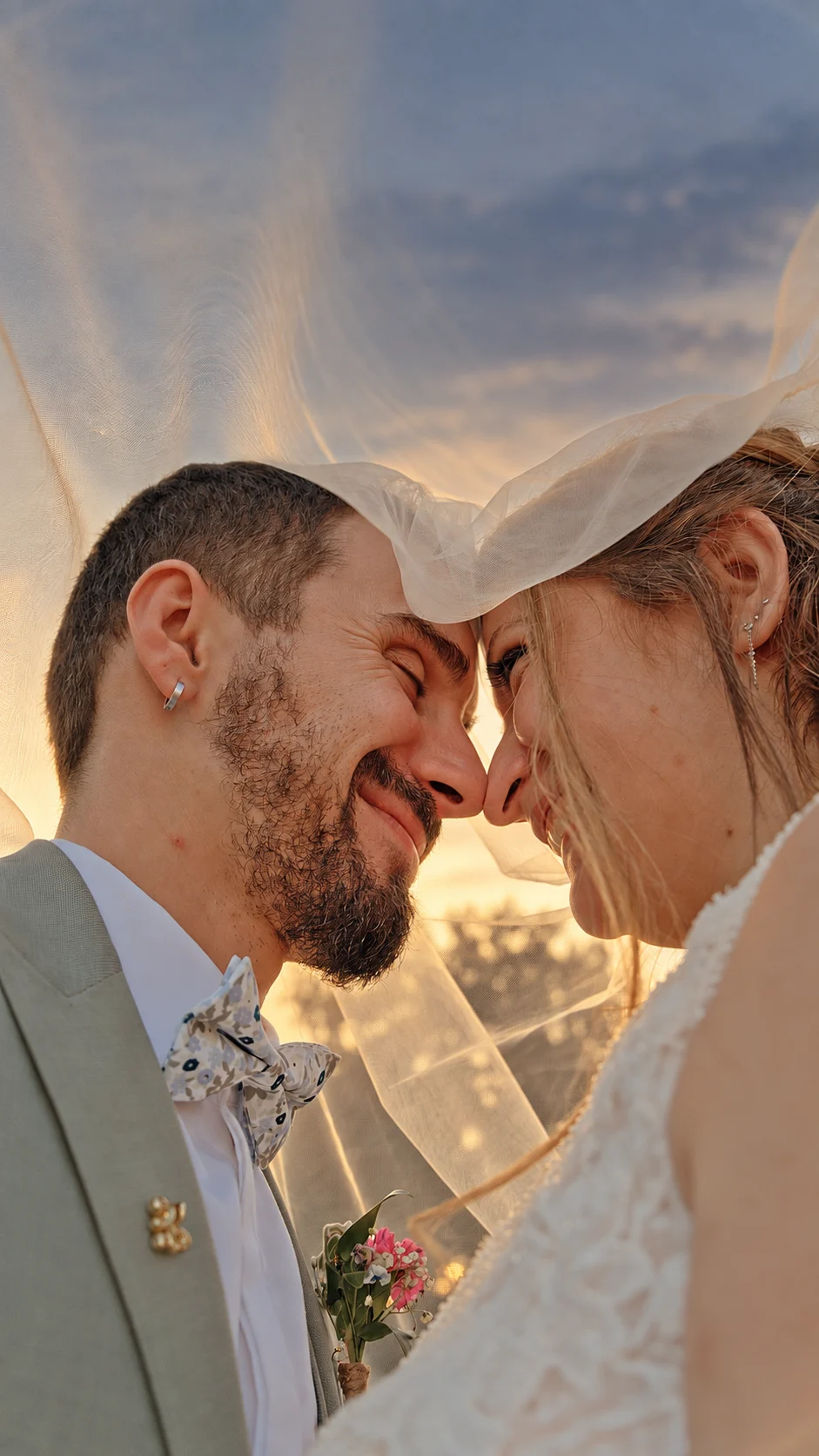Portrait éditorial d’une mariée