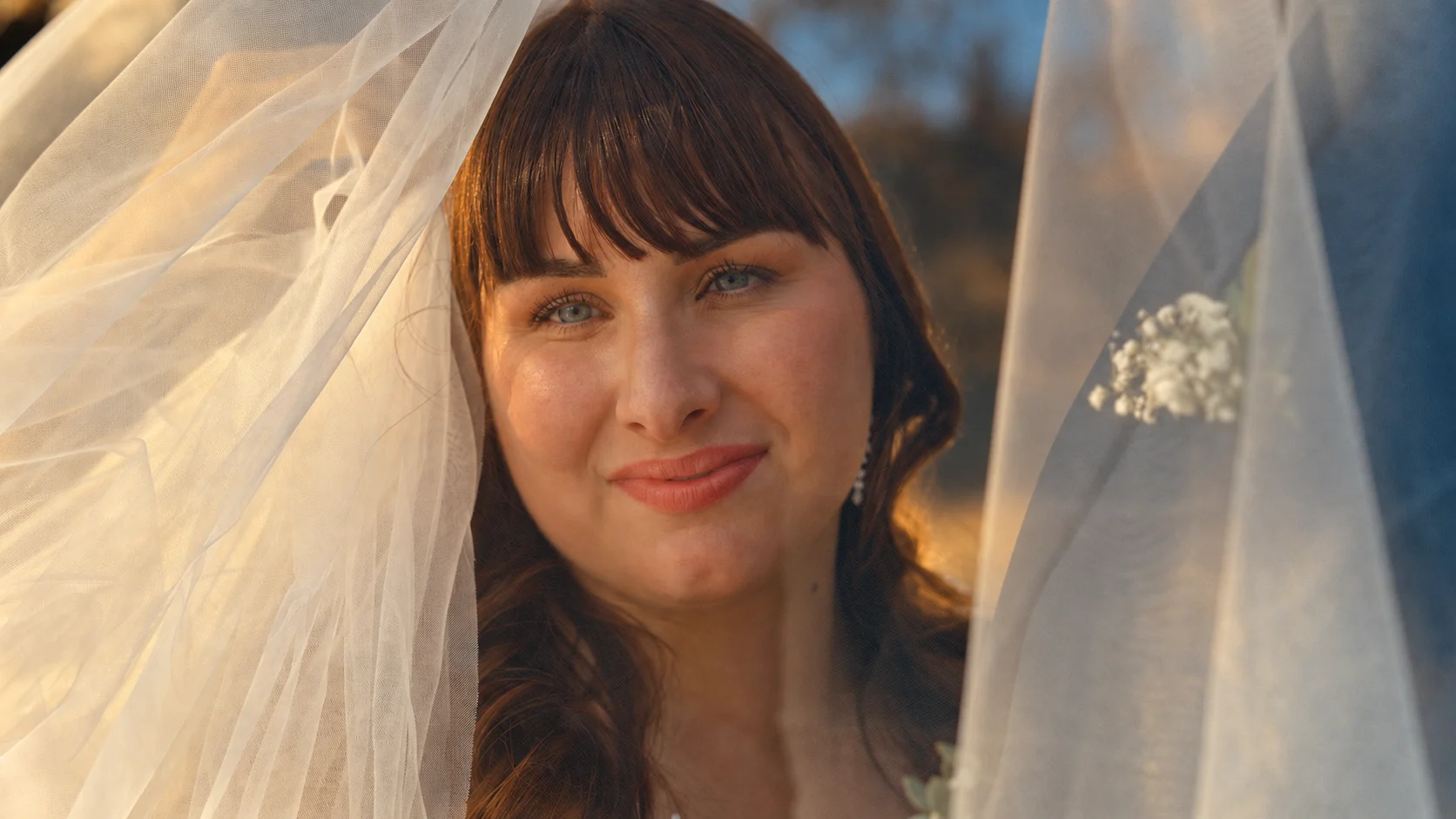 Mariée dans une lumière douce
